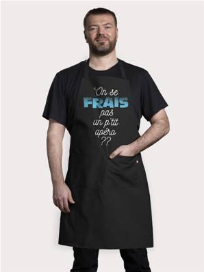 TABLIER ADULTE FRAIS L'APERO NOIR