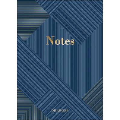 CAHIER A5 LIGNES - NOTES OR/BLEU