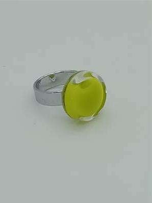 Bague Cachou Petit Modèle Milk Vert