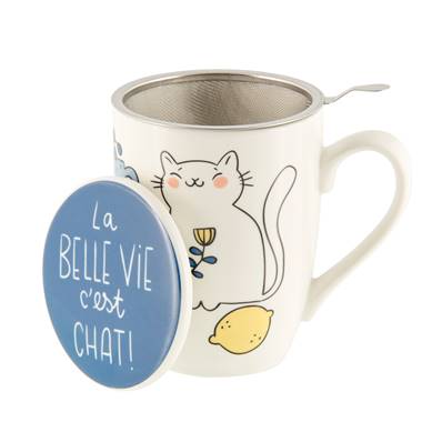TISANIERE TUDOR LA BELLE VIE C'EST CHAT
