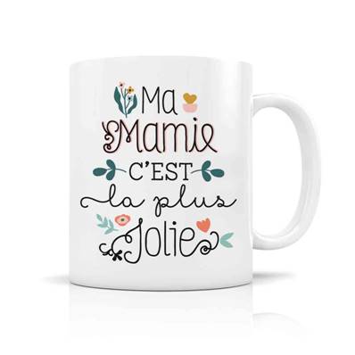 MUG + BOITE MA MAMIE C'EST LA PLUS JOLIE