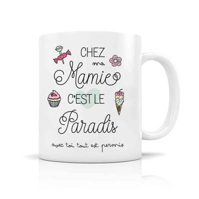 MUG + BOITE CHEZ MAMIE LE PARADIS