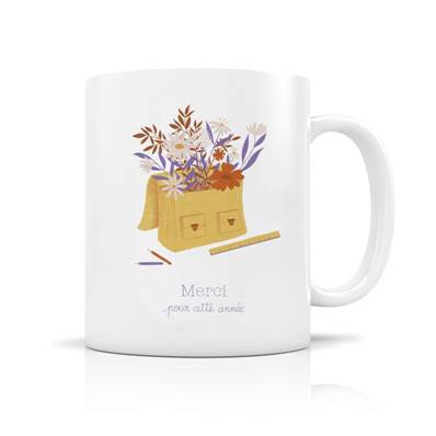 MUG + BOITE MERCI ANNEE CARTABLE