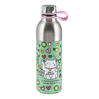 BOUTEILLE ISOTHERME LOLA CHAT BONHEUR
