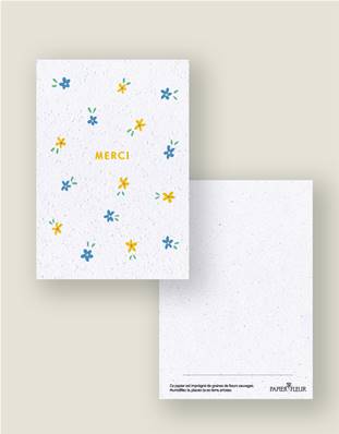CARTE A PLANTER - MERCI