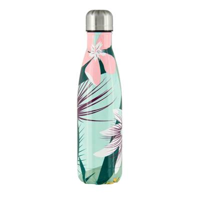 BOUTEILLE ISOTHERME FLEURS EXOTIQUES
