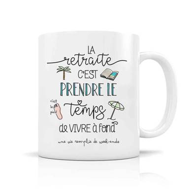 MUG + BOITE LA RETRAITE PRENDRE LE TEMPS