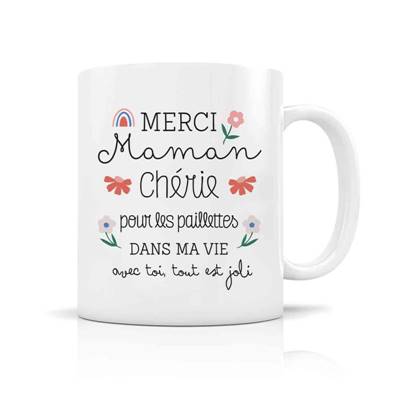 MUG + BOITE MAMAN PAILLETTES