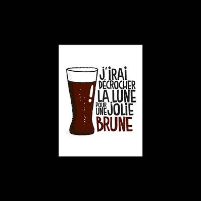 AFFICHE AGE BIERE BRUNE