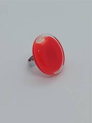 Bague Galet Grand modèle Rouge