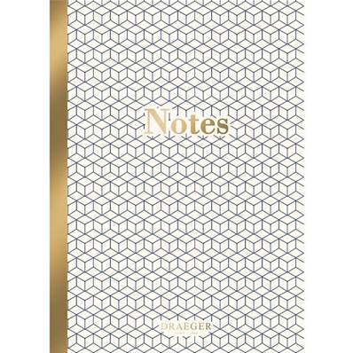 CAHIER A5 LIGNES - NOTES OR/BLANC