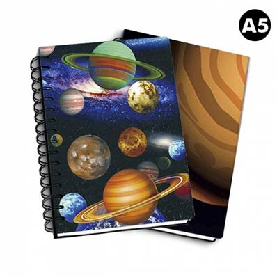 CARNET A5 COUVERTURE 3D - ESPACE