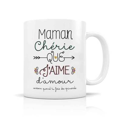 MUG + BOITE MAMAN CHERIE QUE J'AIME D'AMOUR