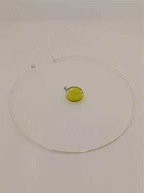 Pendentif collier rigide Cachou Milk Petit Modèle Vert