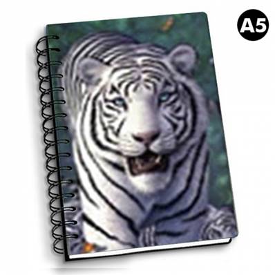CARNET A5 COUVERTURE 3D - TIGRE