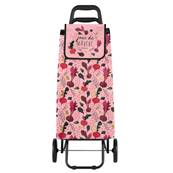 CHARIOT DE COURSES JOUR DE MARCHE ROSE