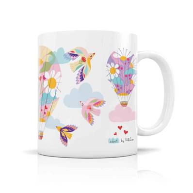 MUG + BOITE MONTGOLFIERE