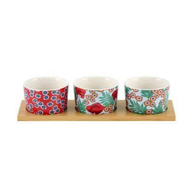 RAVIER (SET DE 3 + PLATEAU) DUBARO JAPON