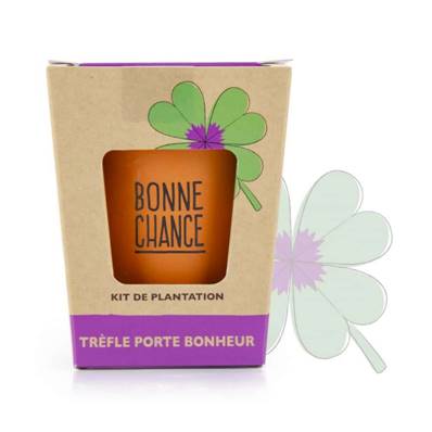 CADEAU DE SOIREE "BONNE CHANCE" TREFLE