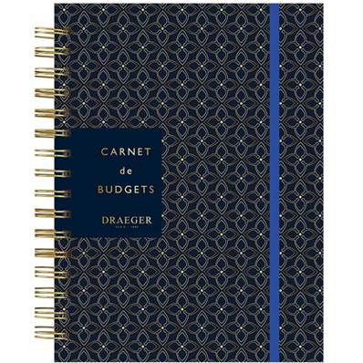 CAHIER A5 BUDGETS - OR/NOIR