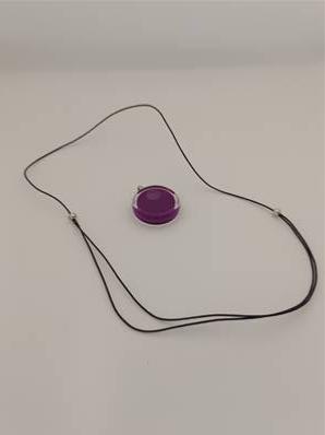 Pendentif collier souple Cachou Milk Violet