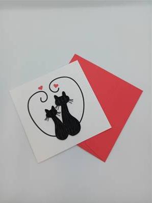 CARTE QUILLING LOVE CHAT