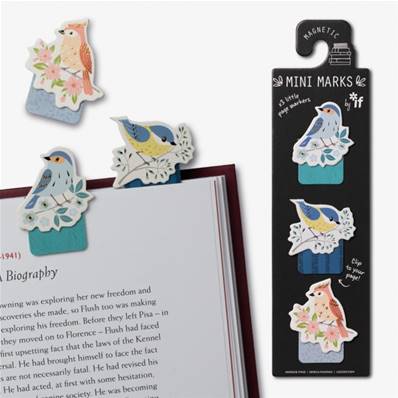 MARQUE PAGES MAGNETIQUE X3 - OISEAUX