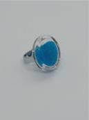 Bague Cachou Billes Bleu clair