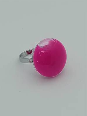 Bague Galet Petit Modèle Milk Rose