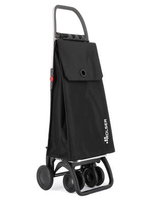 CHARIOT 4 ROUES PIVOTANTES PLIABLE NOIR