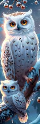 MARQUE PAGES 3D - HIBOU