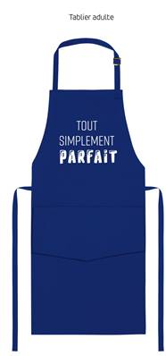 TABLIER ADULTE TOUT SIMPLEMENT PARFAIT BLEU