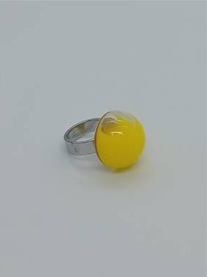 Bague Dôme Milk Jaune