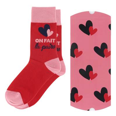 CHAUSSETTES NEC ON FAIT LA PAIRE ROUGE