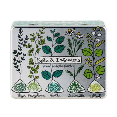 BOITE METAL COMP. INFUSIONS BELLES PLANTES