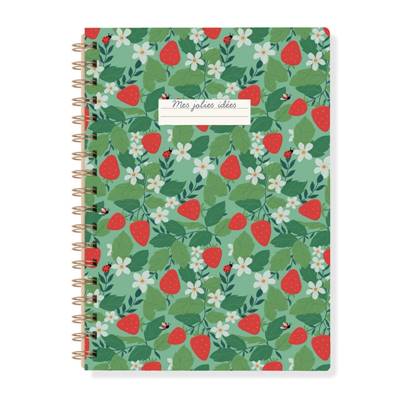 CARNET A5 SPIRALES JARDIN DE COTTAGE