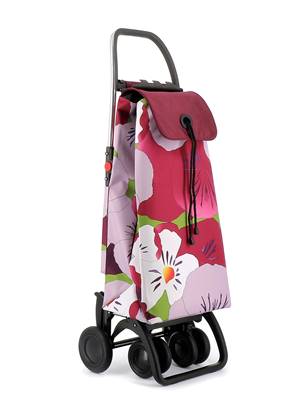 CHARIOT 4 ROUES PIVOTANTES PLIABLE TAKU FLEURS