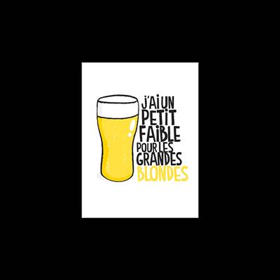 AFFICHE AGE BIERE BLONDE