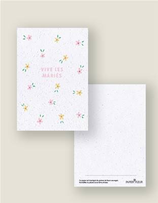 CARTE A PLANTER - VIVE LES MARIES