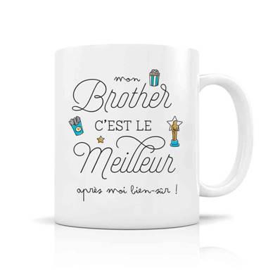 MUG + BOITE MON BROTHER C'EST LE MEILLEUR