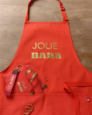 TABLIER ADULTE JOLIE NANA ORANGE