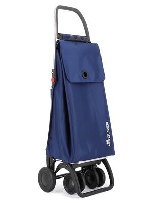 CHARIOT 4 ROUES PIVOTANTES PLIABLE BLEU KLEIN