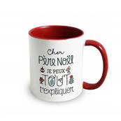 MUG ROUGE + BOITE CHER PERE NOEL