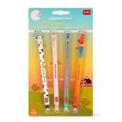 SET DE 4 STYLOS EFFACABLES "LA FERME"