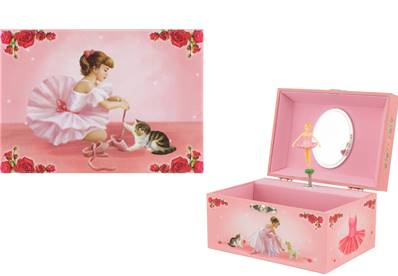 BOITE MUSIQUE RECTANGLE CHATON - 9548