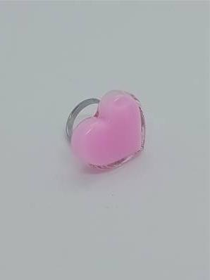 Bague Cœur Bubble gum (rose)