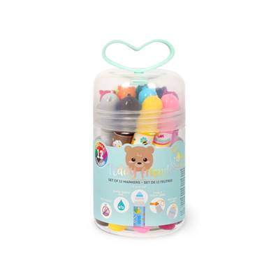 SET OF 12 MARKERS - TEDDY FRIENDS
