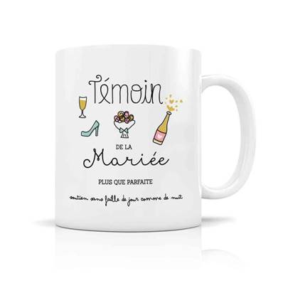 MUG + BOITE TEMOIN DE LA MARIEE