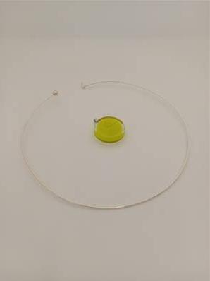 Pendentif collier rigide Cachou Milk Vert