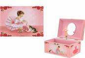 BOITE MUSIQUE RECTANGLE CHATON - 9548